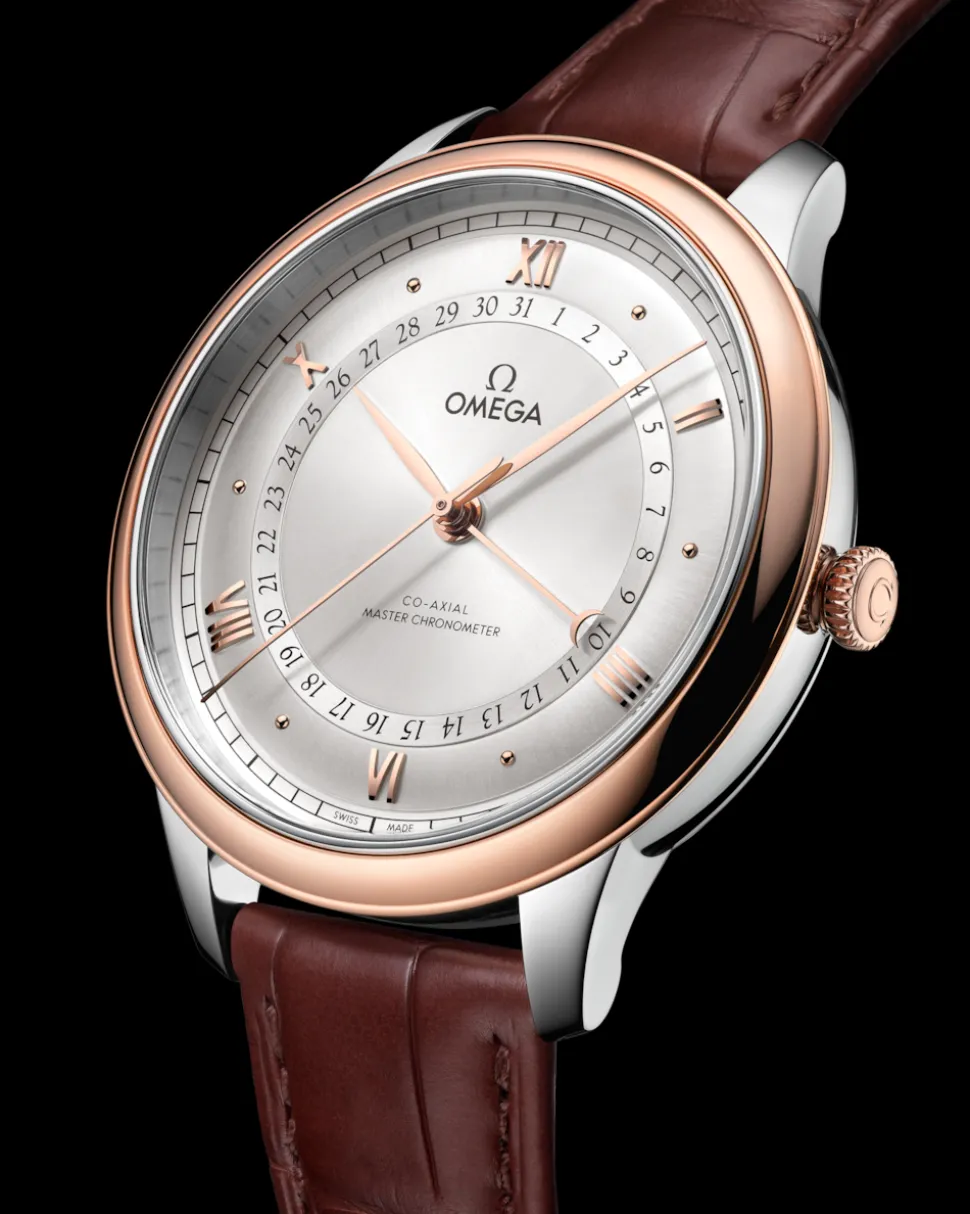 42 mm, acciaio‑oro Sedna™ su alligatore