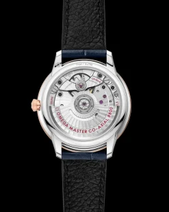 34 mm, acciaio‑oro Sedna™ su cinturino di pelle
