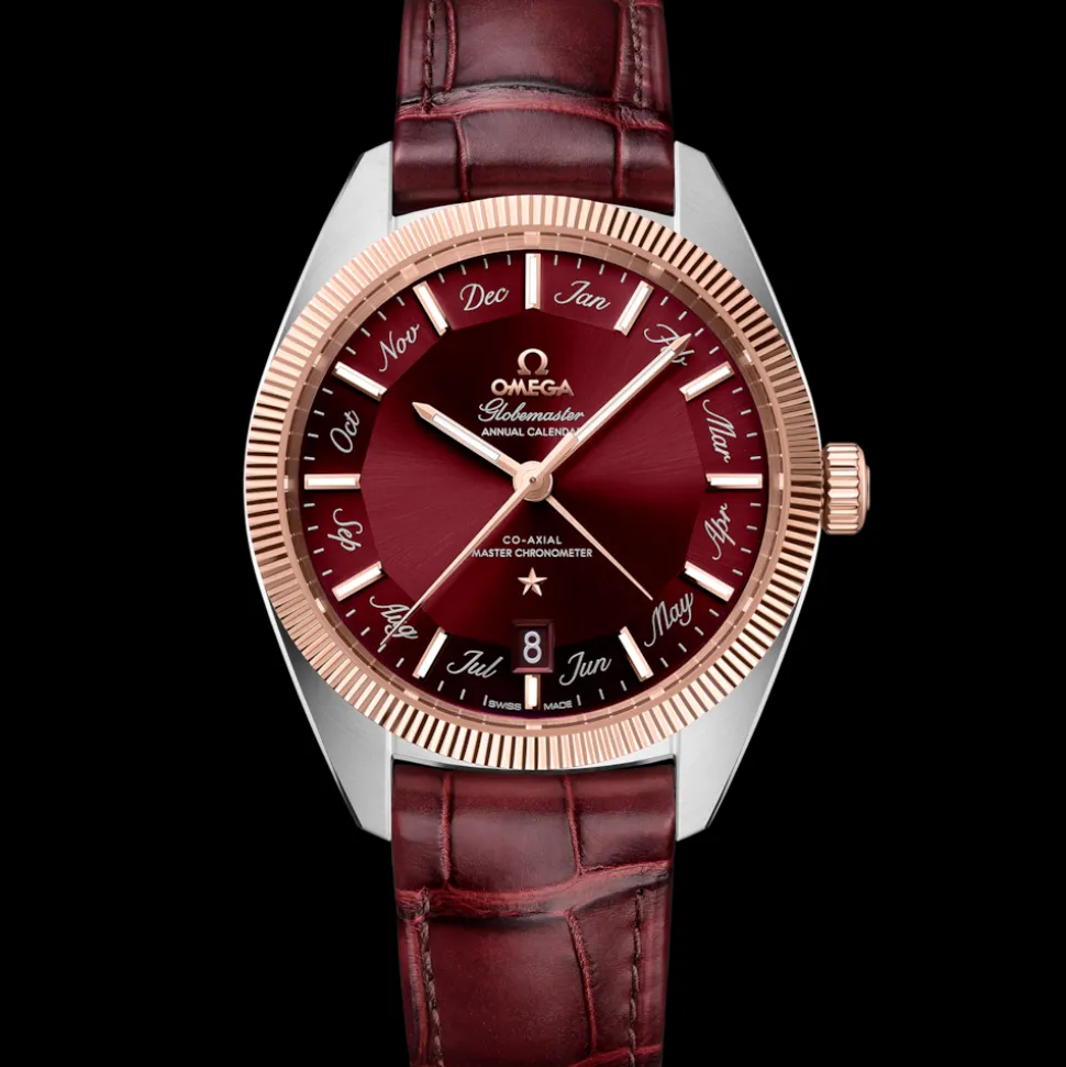 41 mm, acciaio‑oro Sedna™ su cinturino di pelle