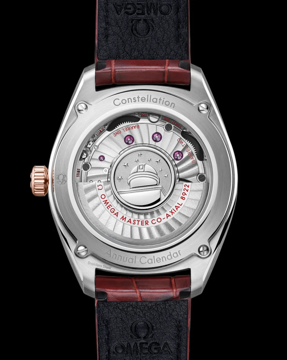 41 mm, acciaio‑oro Sedna™ su cinturino di pelle
