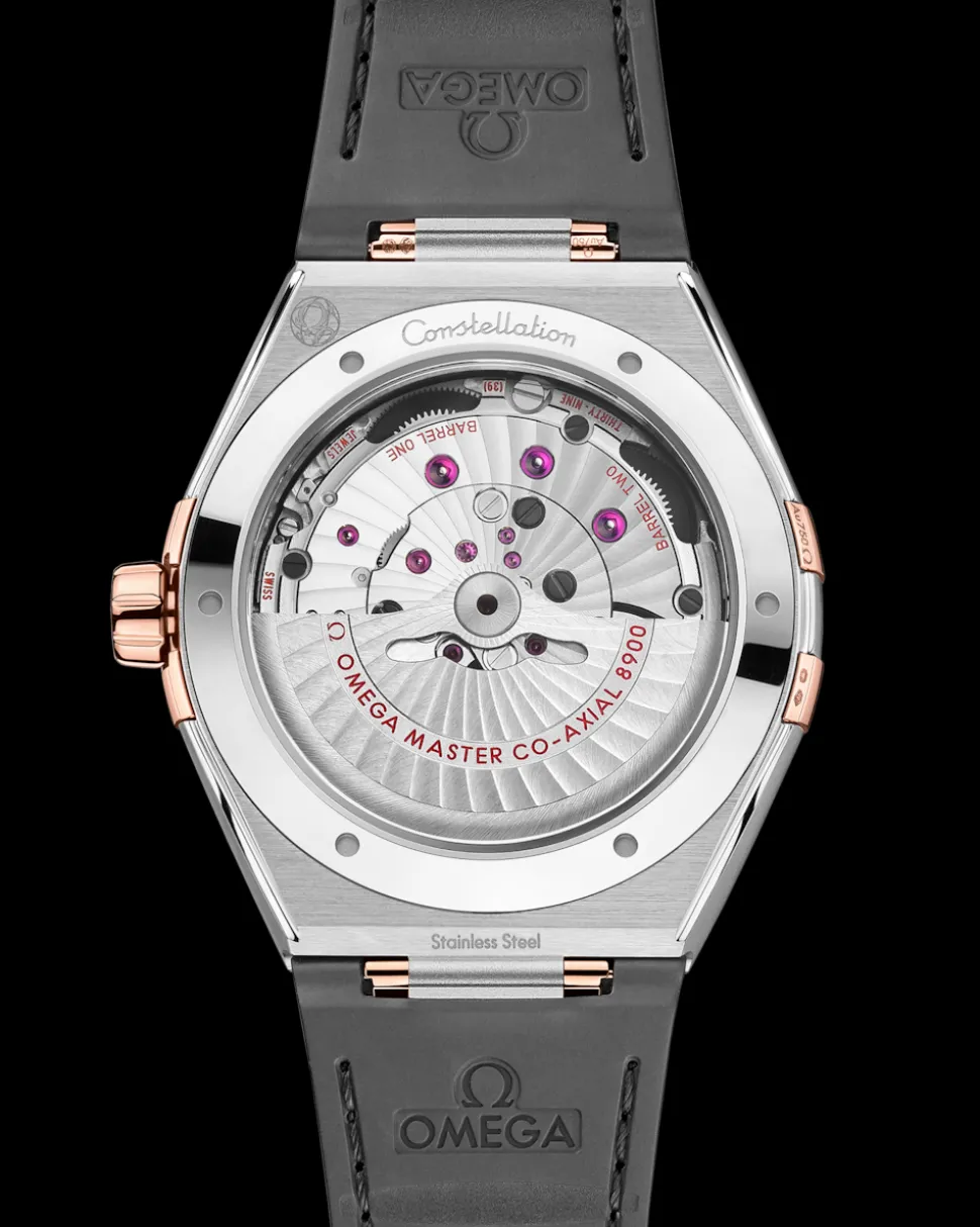 41 mm, acciaio‑oro Sedna™ su cinturino di pelle