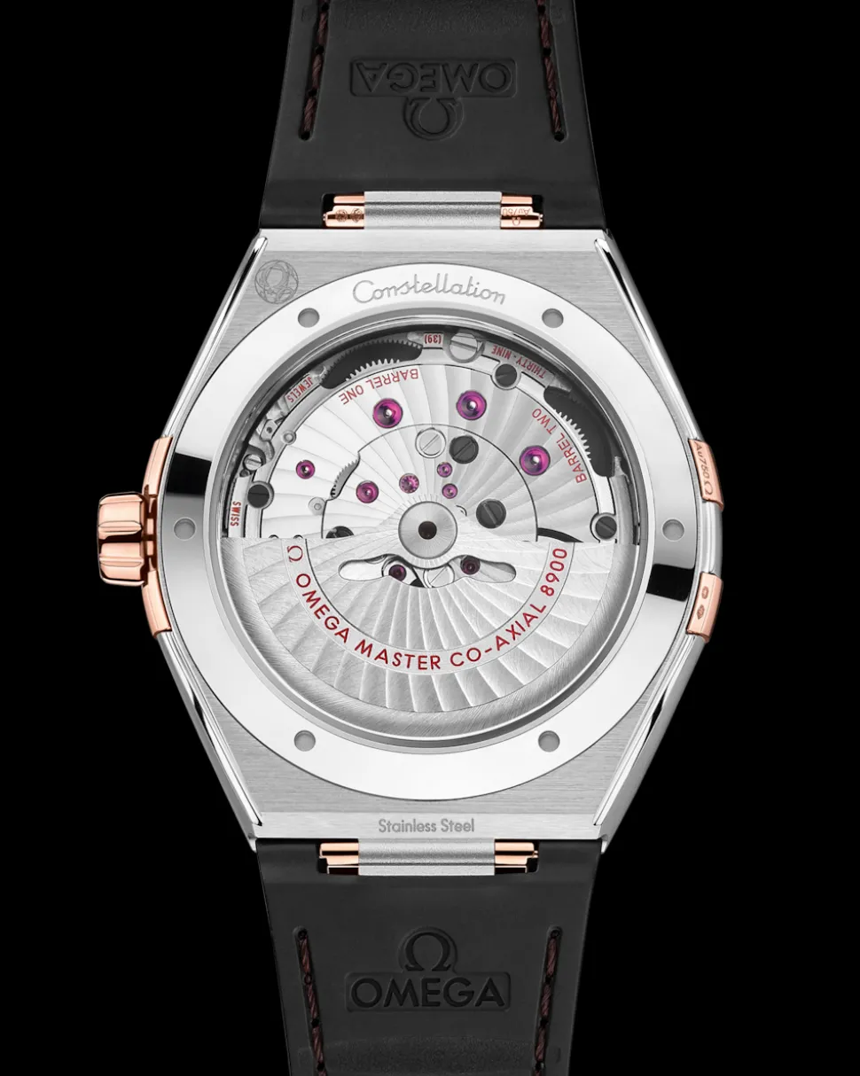 41 mm, acciaio‑oro Sedna™ su cinturino di pelle