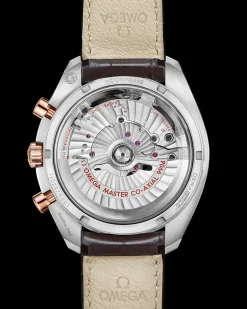 44,25 mm, acciaio‑oro Sedna™ su cinturino di pelle