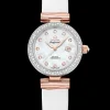 34 mm, acciaio‑oro Sedna™ su cinturino di pelle
