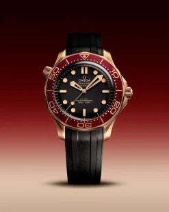 42 mm, Bronze gold su cinturino in caucciù