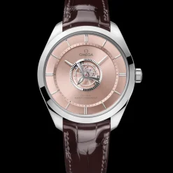 43 mm, oro Canopus Gold™ su cinturino di pelle