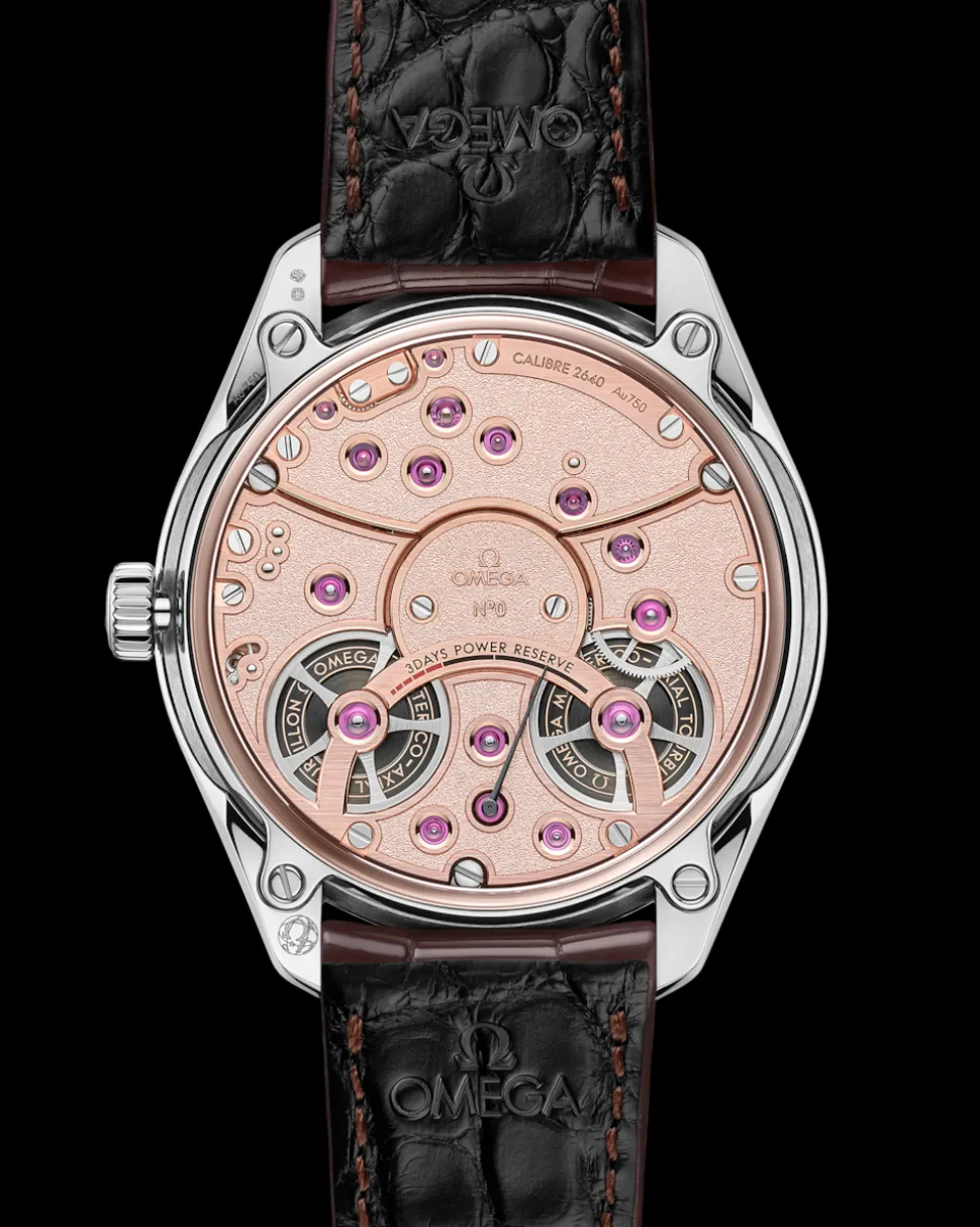 43 mm, oro Canopus Gold™ su cinturino di pelle