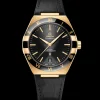 41 mm, oro giallo su cinturino di pelle