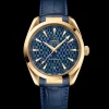 41 mm, oro giallo su cinturino di pelle
