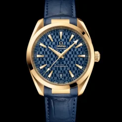 41 mm, oro giallo su cinturino di pelle