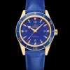 41 mm, oro giallo su cinturino di pelle