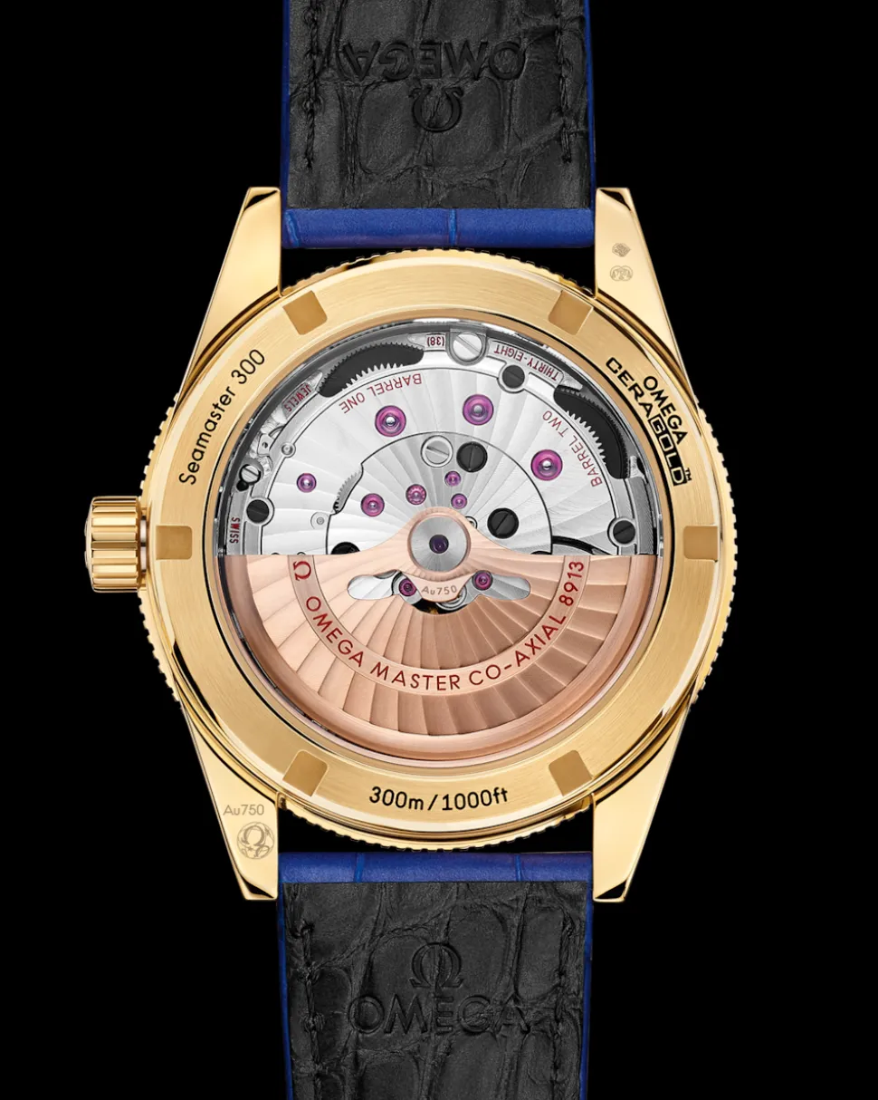 41 mm, oro giallo su cinturino di pelle