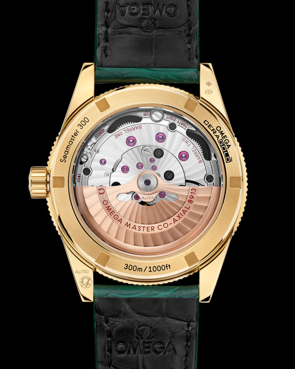 41 mm, oro giallo su cinturino di pelle