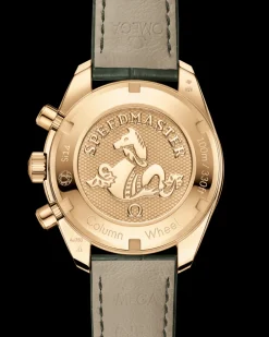 38 mm, oro giallo su cinturino di pelle