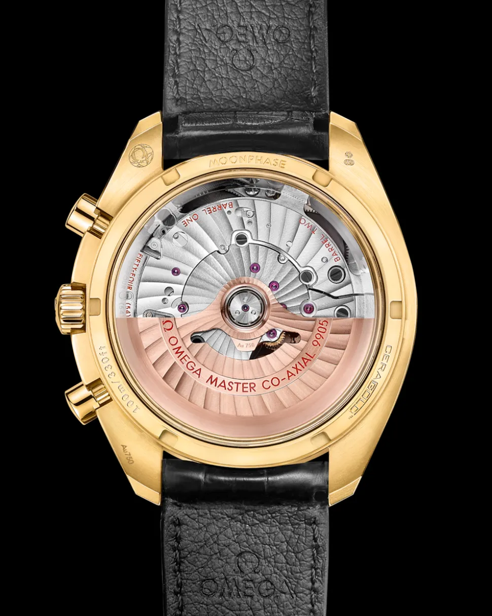 44,25 mm, oro giallo su cinturino di pelle