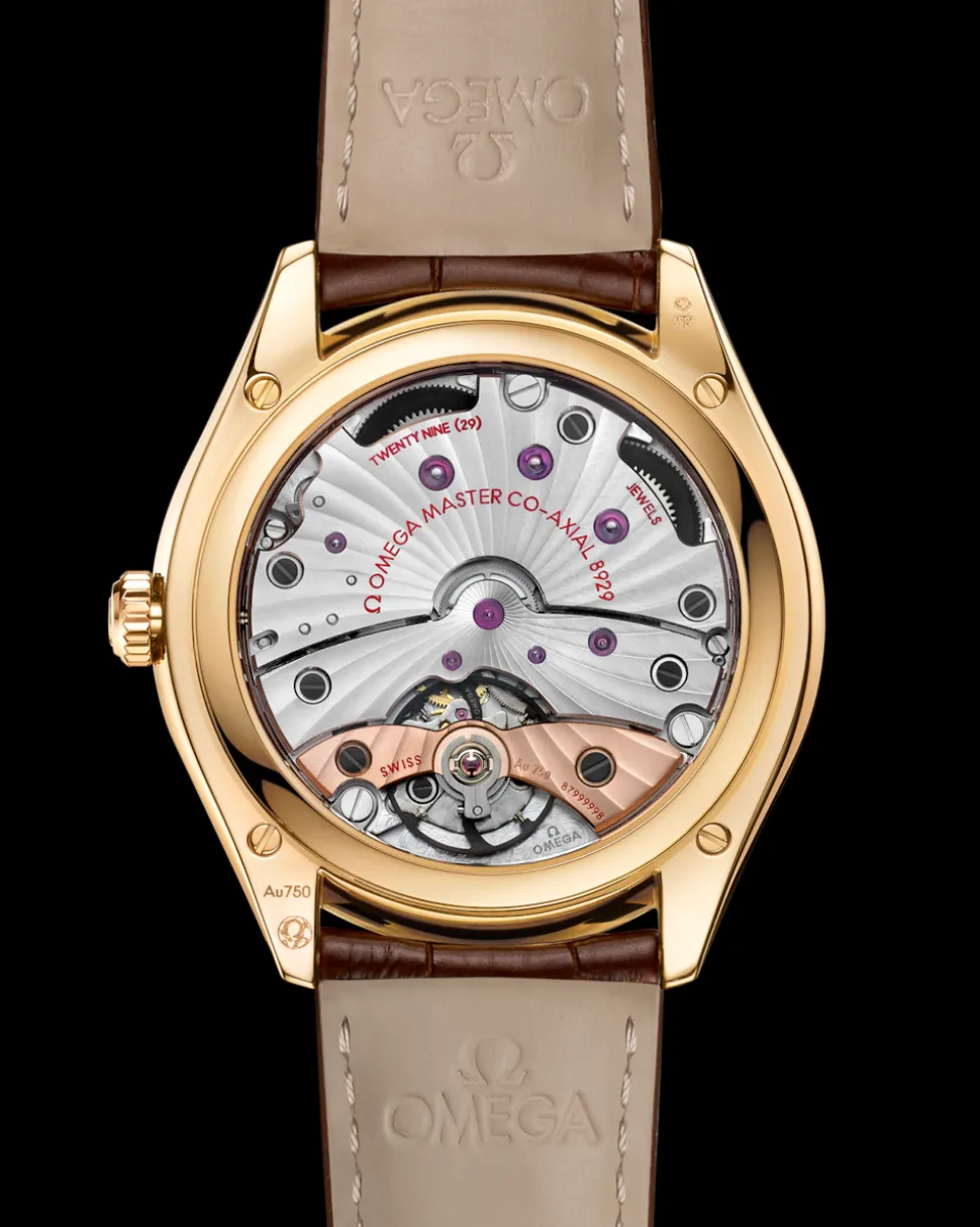 40 mm, oro giallo su cinturino di pelle
