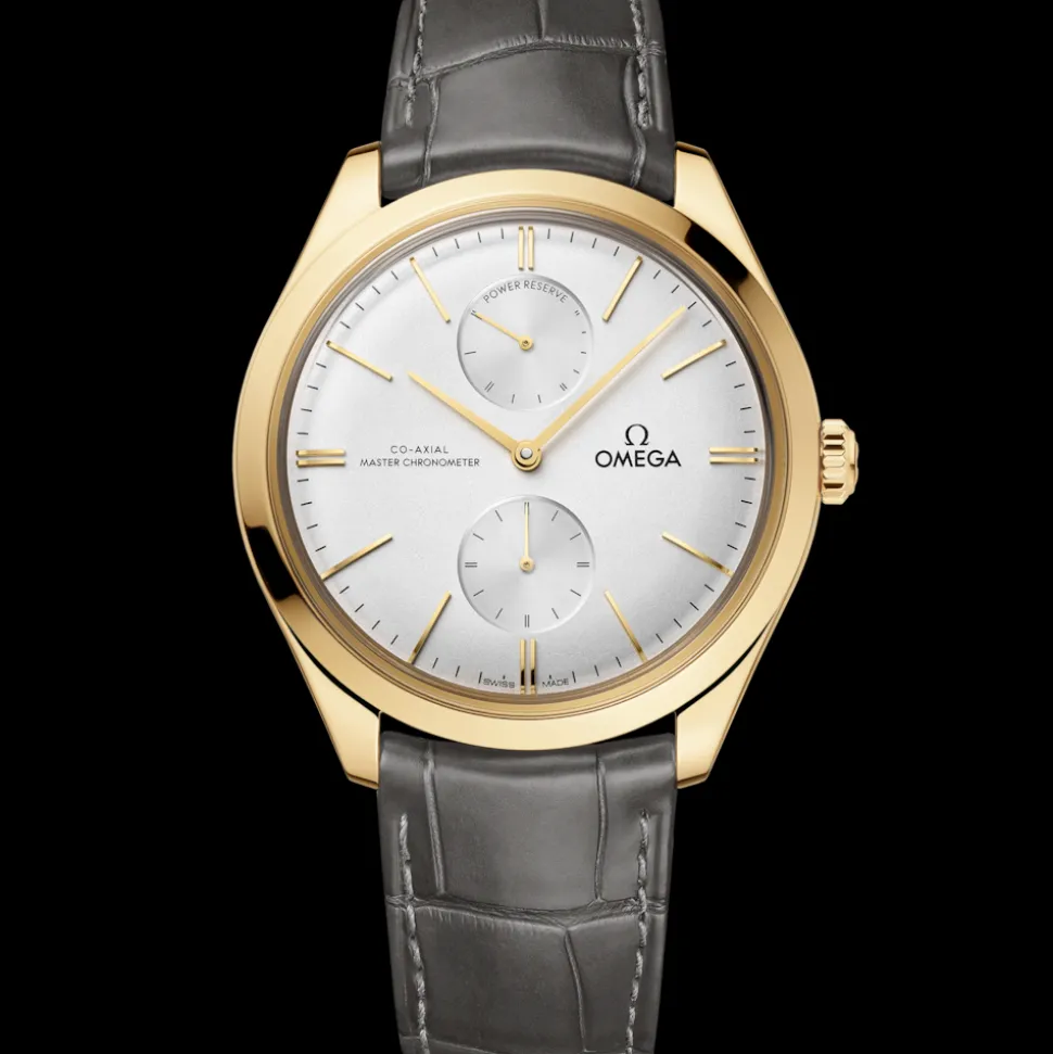40 mm, oro giallo su cinturino di pelle