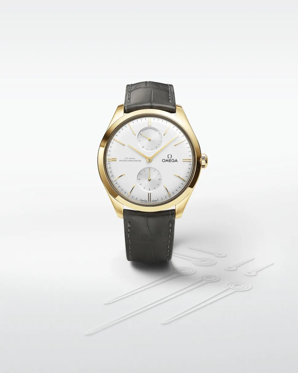 40 mm, oro giallo su cinturino di pelle