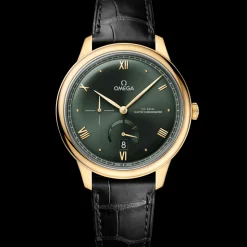 41 mm, oro giallo su cinturino di pelle