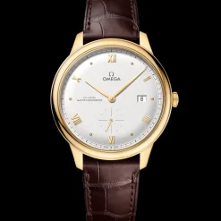 41 mm, oro giallo su cinturino di pelle