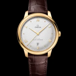 40 mm, oro giallo su cinturino di pelle