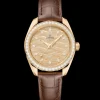 34 mm, oro Moonshine™ su alligatore