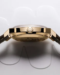 37 mm, oro Moonshine™ su alligatore