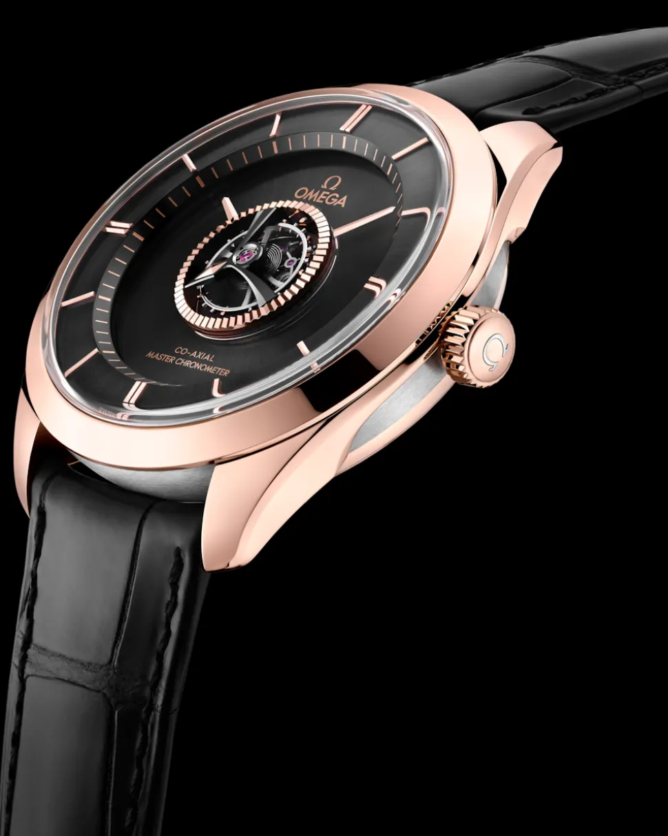 43 mm, oro Sedna™ ‑ oro Canopus Gold™ su cinturino di pelle
