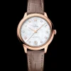 34 mm, oro Sedna™ su cinturino di pelle