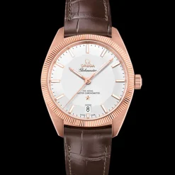 39 mm, oro Sedna™ su cinturino di pelle