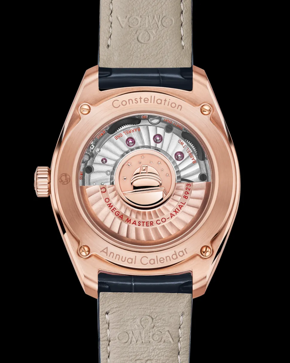 41 mm, oro Sedna™ su cinturino di pelle