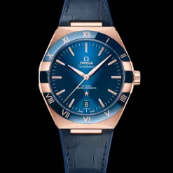 41 mm, oro Sedna™ su cinturino di pelle