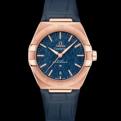 39 mm, oro Sedna™ su cinturino di pelle