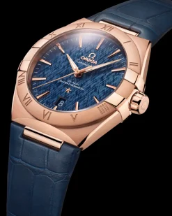 39 mm, oro Sedna™ su cinturino di pelle