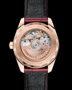 38 mm, oro Sedna™ su cinturino di pelle