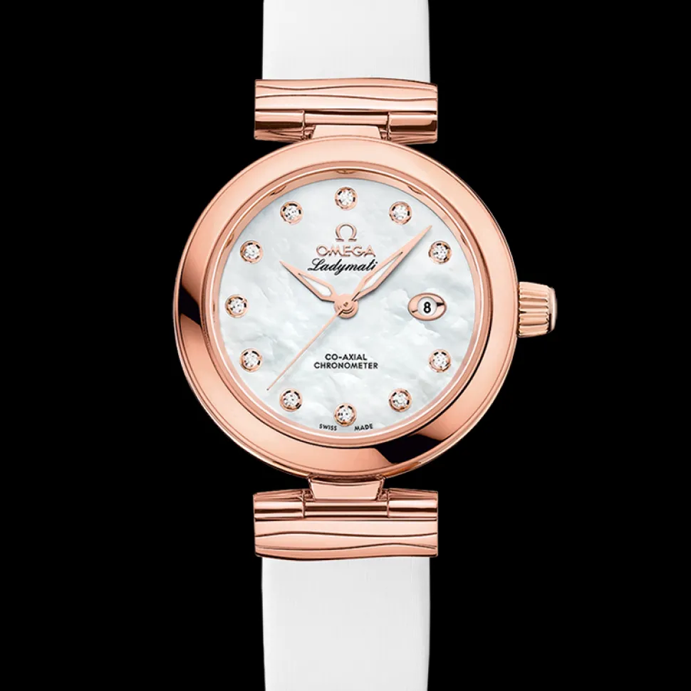 34 mm, oro Sedna™ su cinturino di pelle