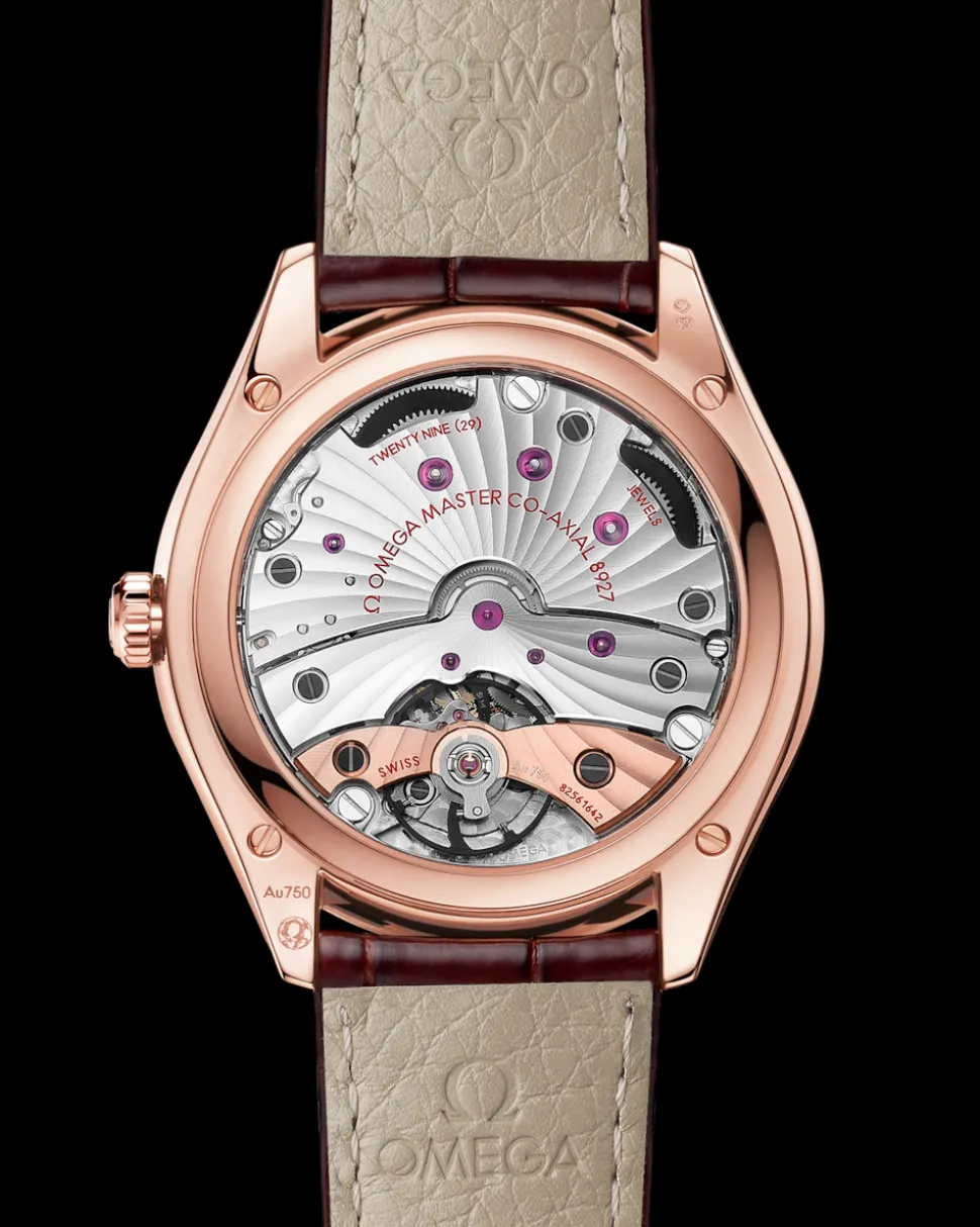 40 mm, oro Sedna™ su cinturino di pelle