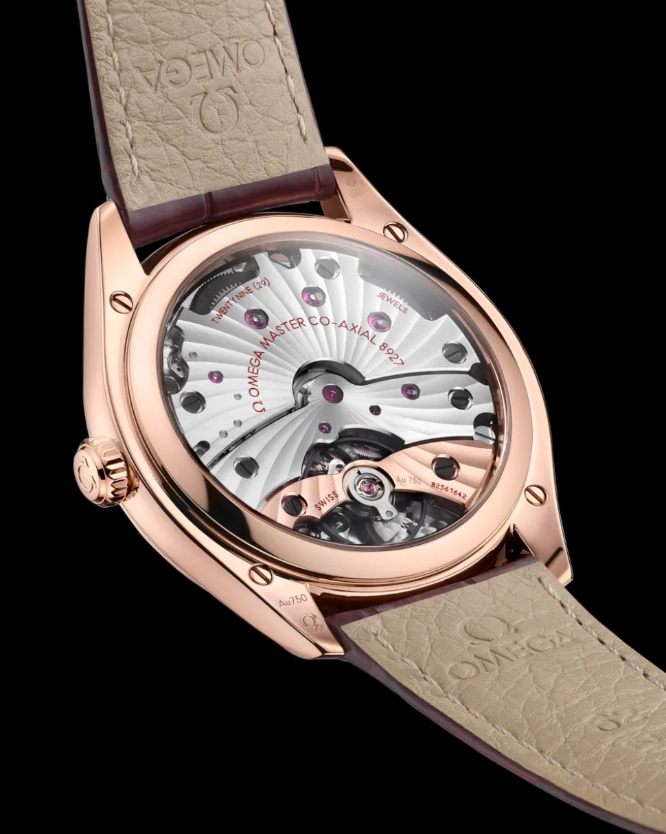40 mm, oro Sedna™ su cinturino di pelle