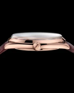 40 mm, oro Sedna™ su cinturino di pelle