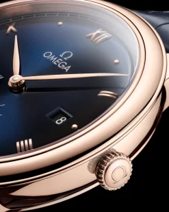 41 mm, oro Sedna™ su cinturino di pelle