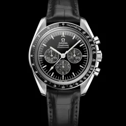 42 mm, platino su cinturino di pelle