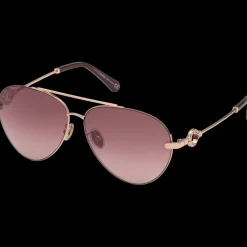 Occhiale da sole stile aviatore, donna
