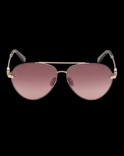 Occhiale da sole stile aviatore, donna