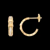 Orecchini, oro giallo 18k, diamanti