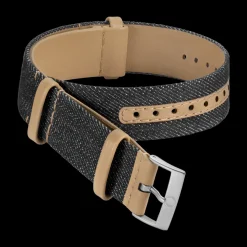 Pelle e denim, nero