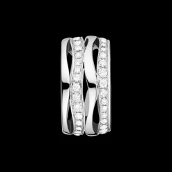Pendente, oro bianco 18k, diamanti