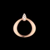 Pendente, oro rosso 18k, diamanti