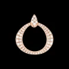 Pendente, oro rosso 18k, diamanti