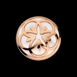 Pendente, oro rosso 18k, madreperla