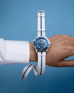 Poliammide, blu e bianco